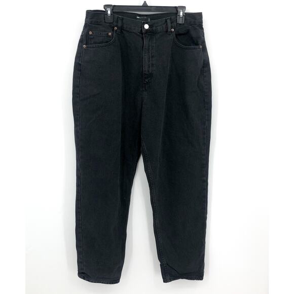 ASOS DESIGN Women's Farleigh Slim Mom Jeans 34x30 Washed Black High Rise NWOT - Picture 3 of 11